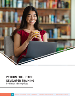 PYTHON FULL STACK DEVELOPER TRAINING by Nirvana Enterprises