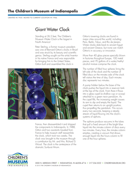 Giant Water Clock