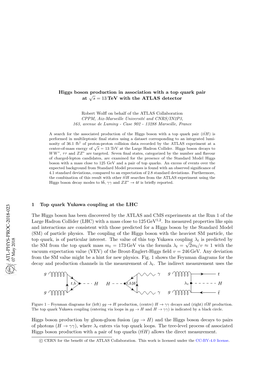 Higgs Boson Production in Association with a Top Quark Pair at √ S = 13