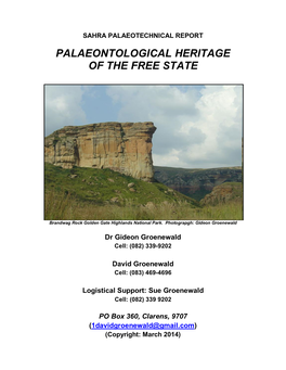 Palaeontological Heritage of the Free State