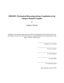 Mechanized Reasoning During Compilation in the Glasgow Haskell Compiler