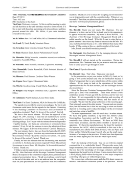 October 11, 2007 Resources and Environment RE-91 Title: Thursday