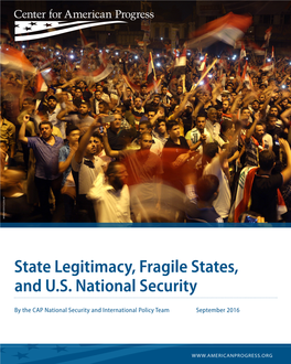 State Legitimacy, Fragile States, and U.S. National Security