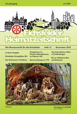 Die Monatsschrift Für Alle Eichsfelder · Heft 12 · Dezember 2010 54