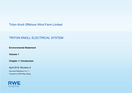 Triton Knoll Offshore Wind Farm Limited TRITON KNOLL