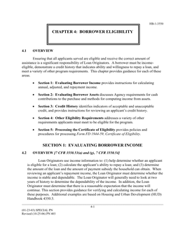 Evaluating Borrower Income Provides Instructions for Calculating Annual, Adjusted, and Repayment Income