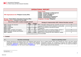 Operational Report