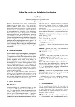 Prime Harmonics and Twin Prime Distribution