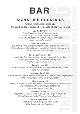 Signature Cocktails