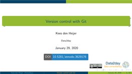 Version Control with Git