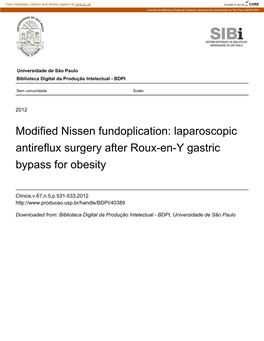 Laparoscopic Antireflux Surgery After Roux-En-Y Gastric Bypass for Obesity