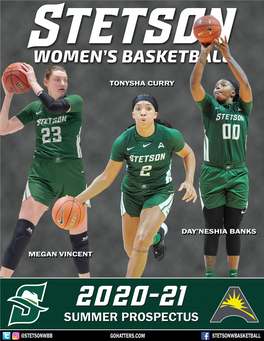 Stetson Women's Basketball 2020-21 Summer Prospectus Page 19