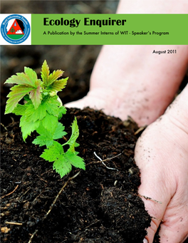 Ecology Enquirer a Publication by the Summer Interns of WIT - Speaker’S Program