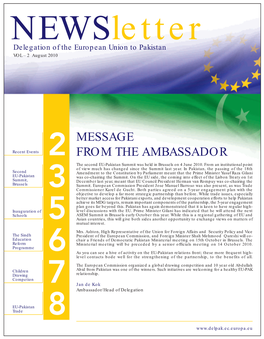 Message from the Ambassador