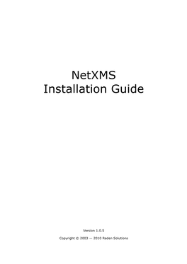 Netxms Installation Guide