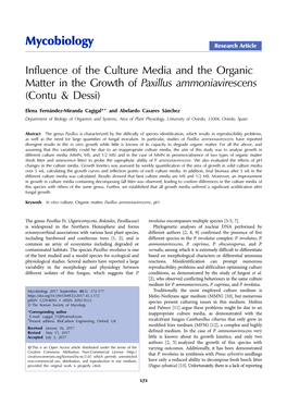 Mycobiology Research Article