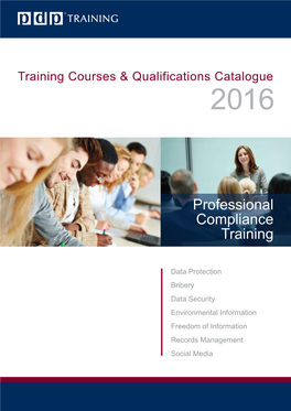 PDP Training Course Catalogue – Professional Compliance Training Courses in UK, Scotland, Wales & Northern Ireland