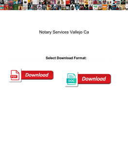 Notary Services Vallejo Ca