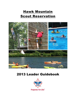 Hawk Mountain Scout Reservation 2013 Leader Guidebook