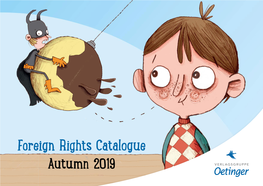 Foreign Rights Catalogue Autumn 2019 EDITORIAL