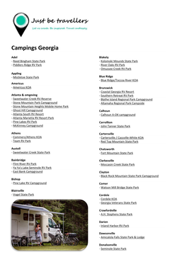 Campings Georgia
