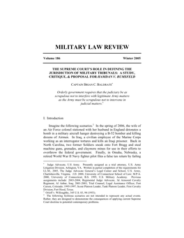 Military Law Review