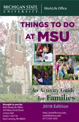 2018 Things to Do at MSU (PDF)