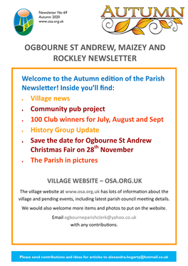 1 Og Parish Newsletter Oct 2020