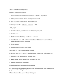 Chapter 11 Population Dynamics