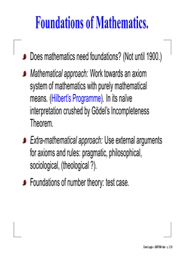 Foundations of Mathematics