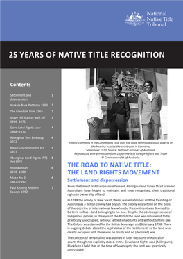The Land Rights Movement