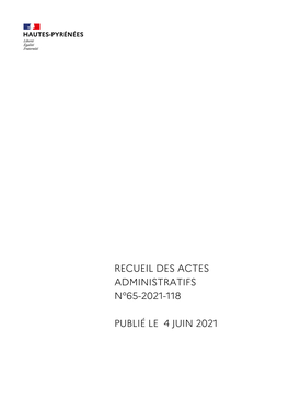 Recueil 65 2021 118 Recueil Des Actes