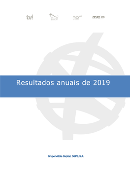 Resultados Anuais De 2019