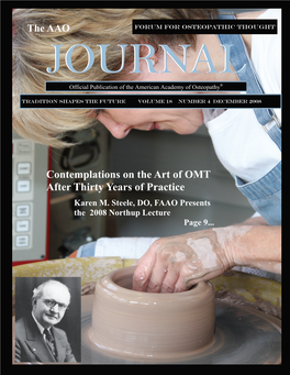 Contemplations on the Art of OMT After Thirty Years of Practice Karen M