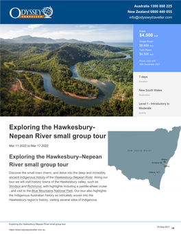 Hawkesbury River | Small Group Tour for Seniors