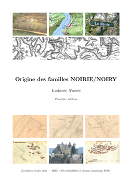 Origine Des Familles NOIRIE/NOIRY