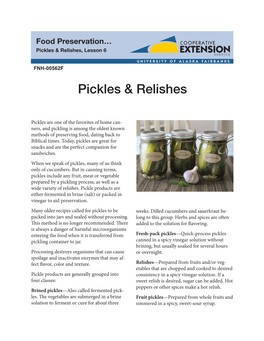 Pickles & Relishes