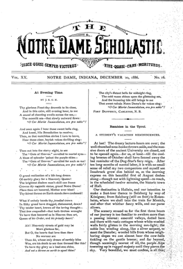 Notre Dame Scholastic, Vol. 20, No. 16