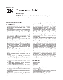 28 Thoracentesis (Assist) 223