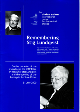 Remembering Stig Lundqvist