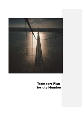 Transport Plan for the Humber