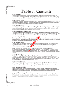 J Table of Contents