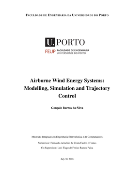 Airborne Wind Energy Systems: Modelling, Simulation and Trajectory Control