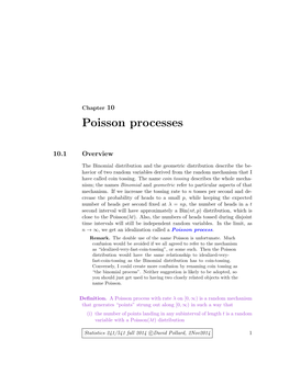 Poisson Processes