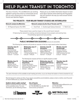 Help Plan Transit in Toronto