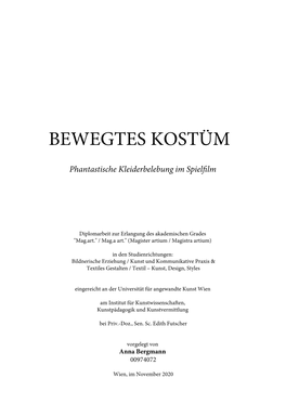 Bewegtes Kostüm