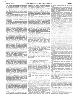 Congressional Record—House H3087