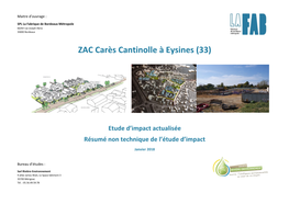 ZAC Carès Cantinolle À Eysines (33)