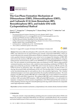 Dibenzothiophene (DBT), and Carbazole (CA) from Benzofuran (BF), Benzothiophene (BT), and Indole (IN) with Cyclopentadienyl Radical