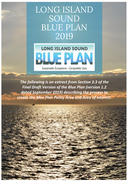 Long Island Sound Blue Plan 2019